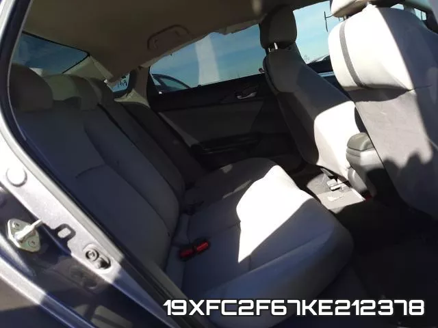 19XFC2F67KE212378 фото 6