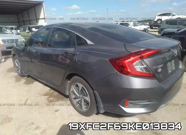 19XFC2F69KE013834 фото 4