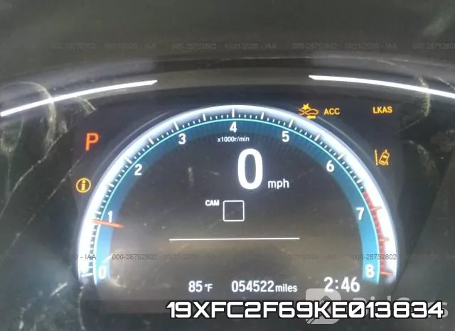 19XFC2F69KE013834 фото 8