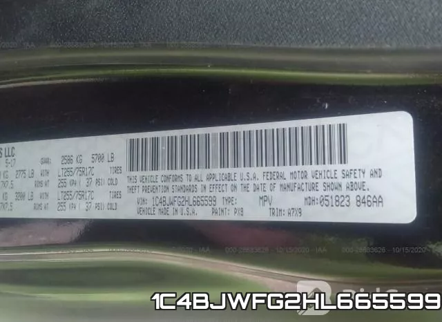 1C4BJWFG2HL665599 фото 10