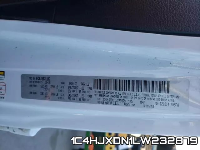 1C4HJXDN1LW232879 фото 2