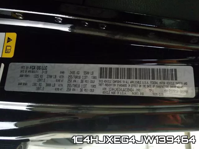 1C4HJXEG4JW139464 фото 2