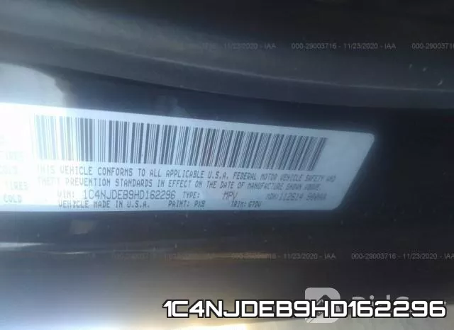 1C4NJDEB9HD162296 фото 10