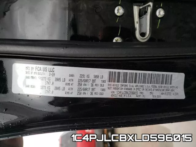 1C4PJLCBXLD596015 фото 2