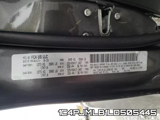 1C4PJMLB1LD505445 фото 2