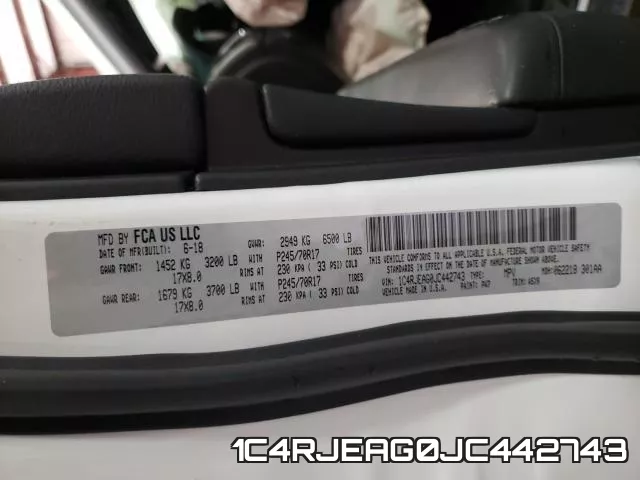 1C4RJEAG0JC442743 фото 2