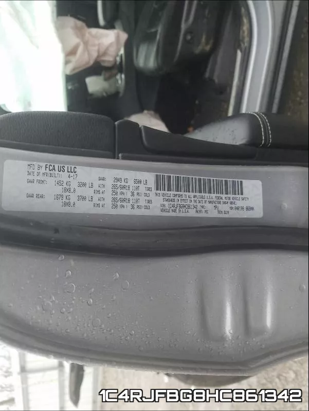 1C4RJFBG8HC861342 фото 2