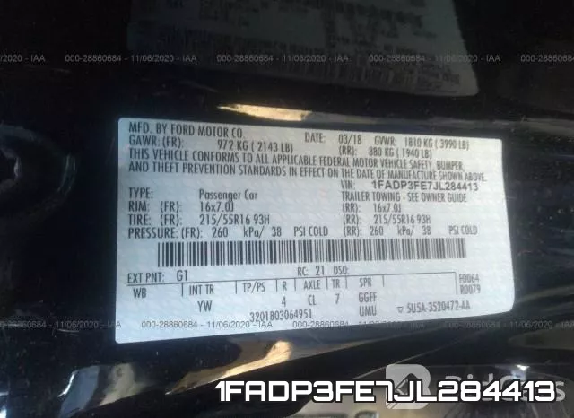 1FADP3FE7JL284413 фото 10