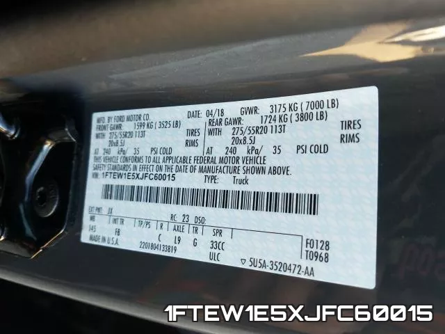1FTEW1E5XJFC60015 фото 2