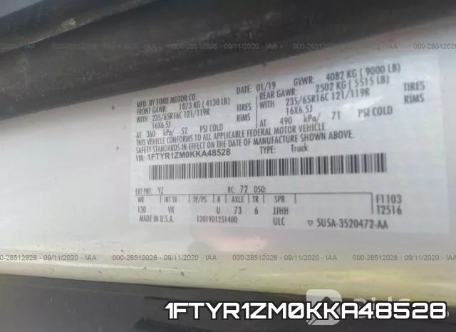 1FTYR1ZM0KKA48528 фото 9