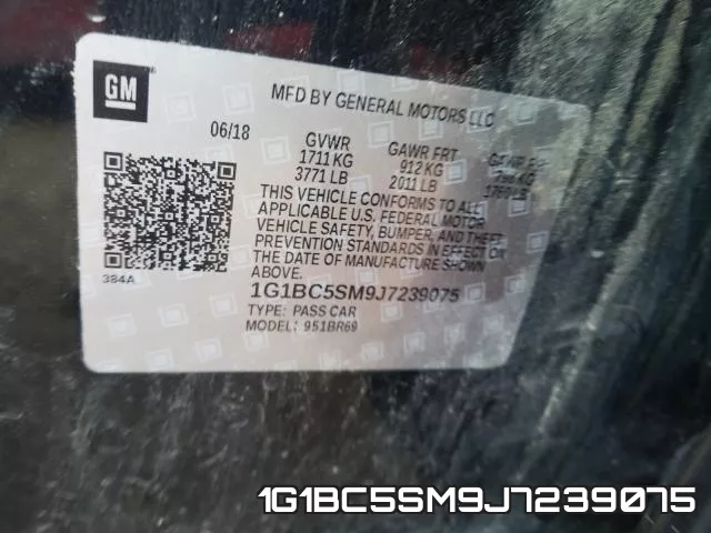 1G1BC5SM9J7239075 фото 2