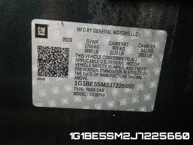 1G1BE5SM2J7225660 фото 2