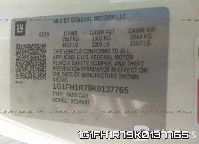 1G1FH1R79K0137765 фото 8