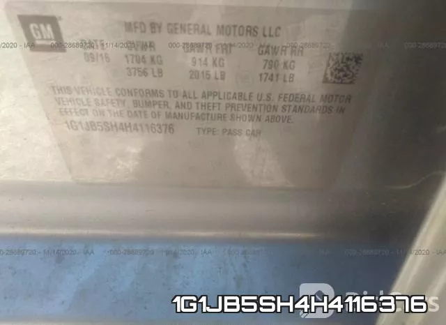 1G1JB5SH4H4116376 фото 10