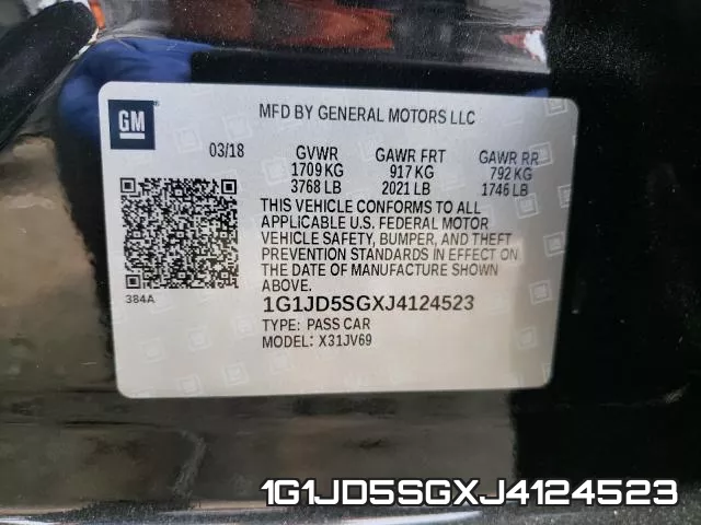 1G1JD5SGXJ4124523 фото 2