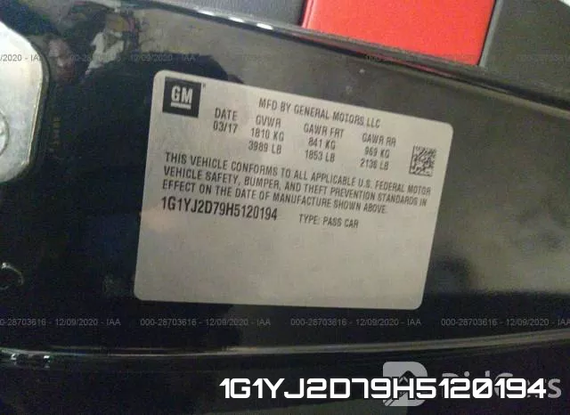 1G1YJ2D79H5120194 фото 10