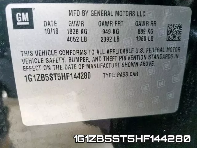 1G1ZB5ST5HF144280 фото 2