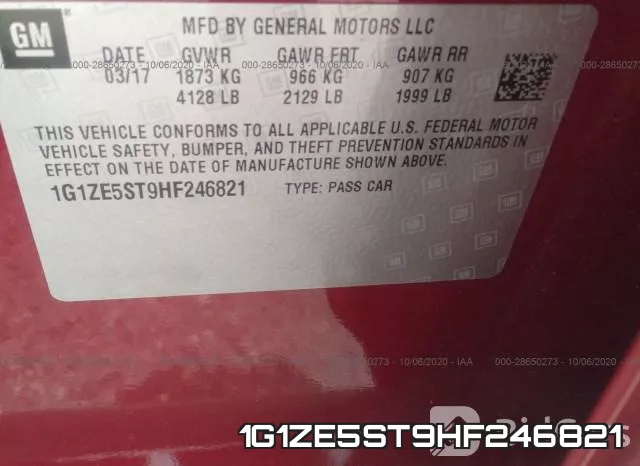 1G1ZE5ST9HF246821 фото 10