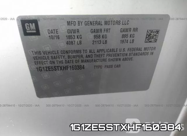 1G1ZE5STXHF160384 фото 10