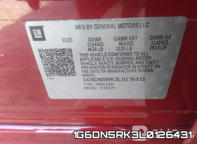 1G6DN5RK3L0126431 фото 10