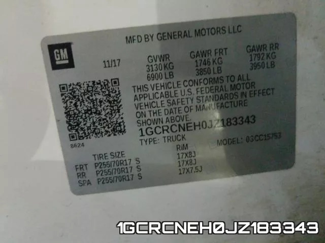 1GCRCNEH0JZ183343 фото 2
