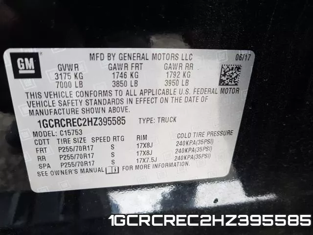 1GCRCREC2HZ395585 фото 2