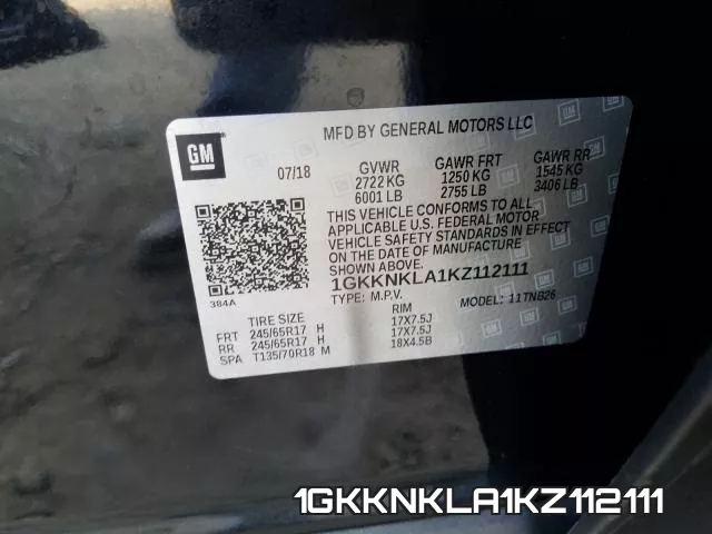 1GKKNKLA1KZ112111 фото 2