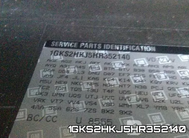 1GKS2HKJ5HR352140 фото 10