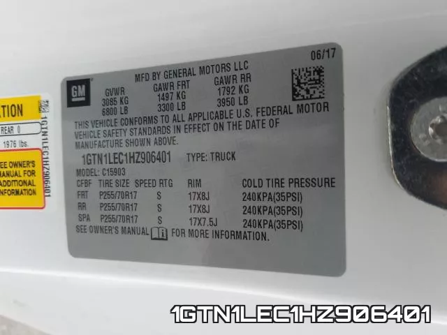1GTN1LEC1HZ906401 фото 2
