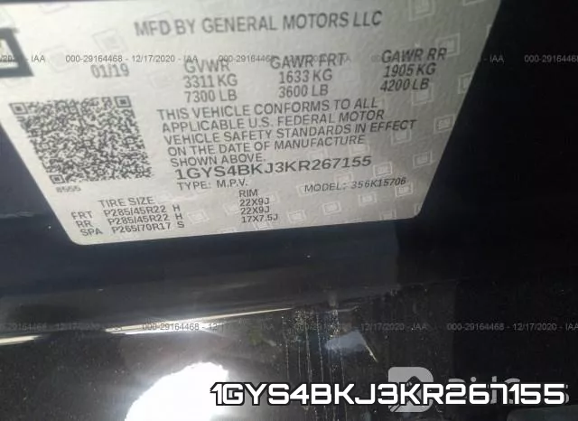 1GYS4BKJ3KR267155 фото 10