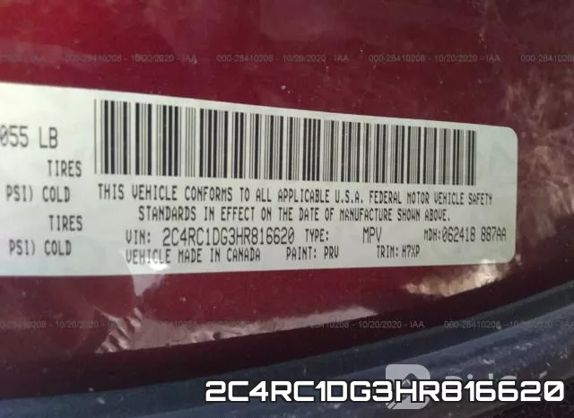 2C4RC1DG3HR816620 фото 8