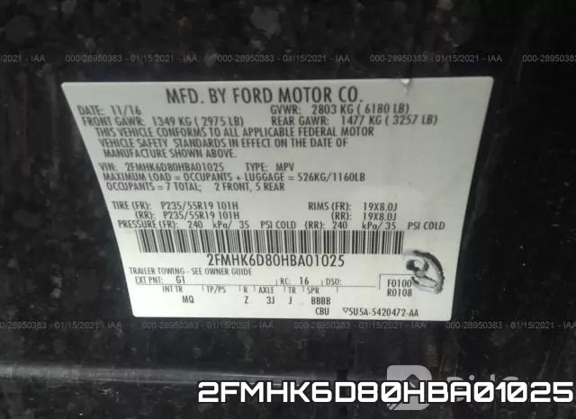 2FMHK6D80HBA01025 фото 9