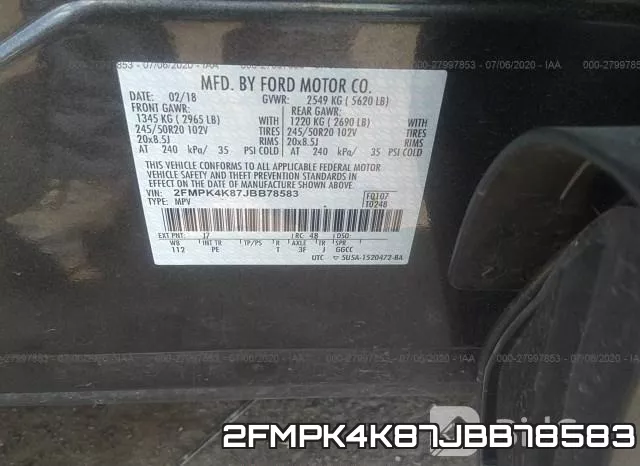 2FMPK4K87JBB78583 фото 10