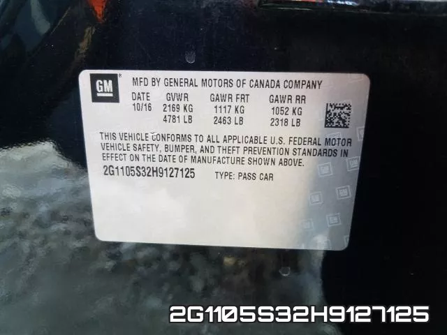 2G1105S32H9127125 фото 2