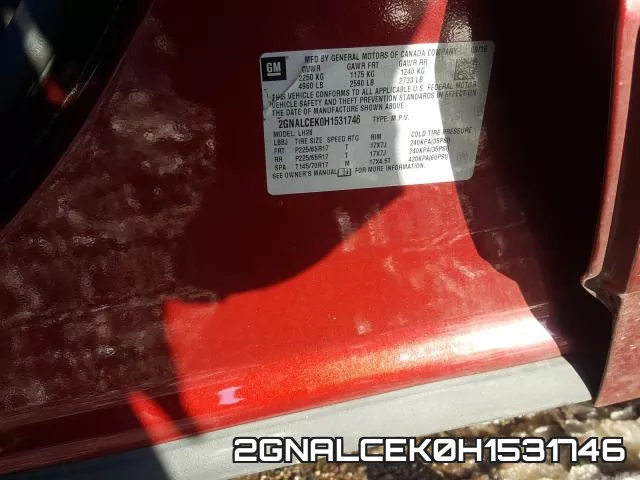 2GNALCEK0H1531746 фото 2