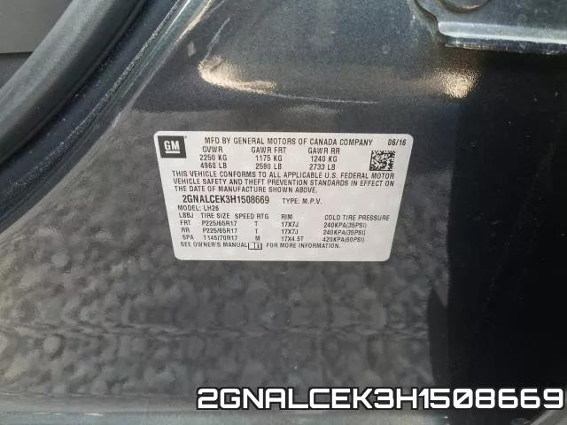 2GNALCEK3H1508669 фото 2