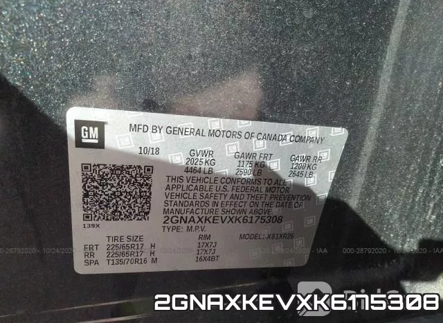 2GNAXKEVXK6175308 фото 10