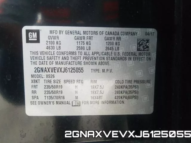 2GNAXVEVXJ6125055 фото 2