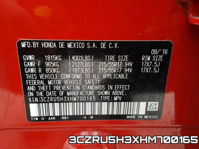 3CZRU5H3XHM700165 фото 2