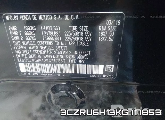 3CZRU6H13KG717853 фото 10