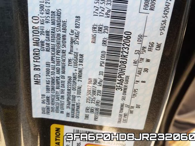 3FA6P0HD8JR232060 фото 2