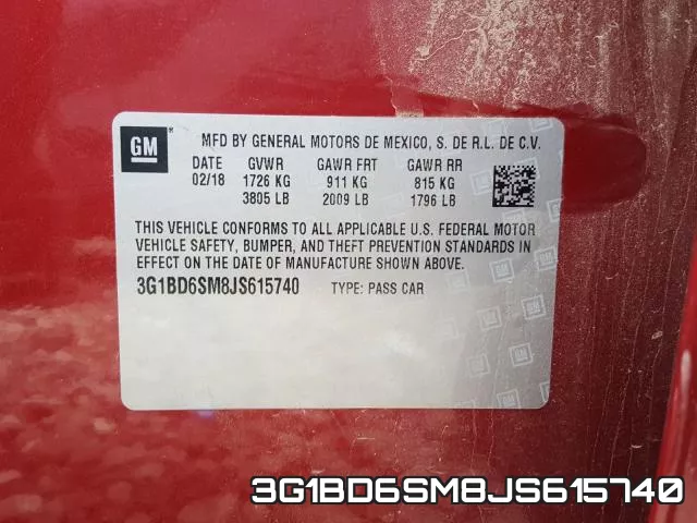 3G1BD6SM8JS615740 фото 2