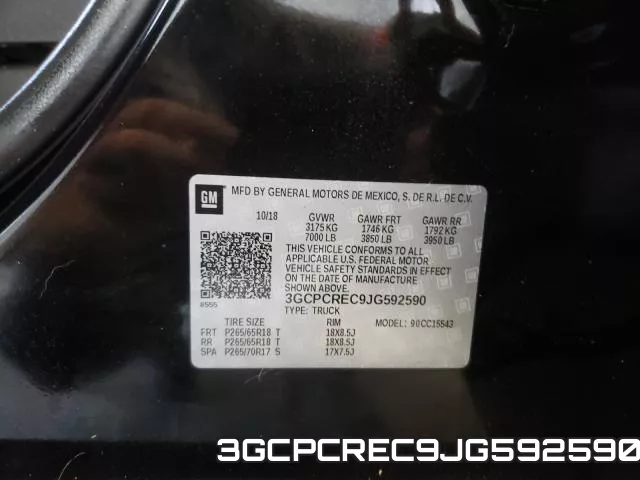 3GCPCREC9JG592590 фото 2