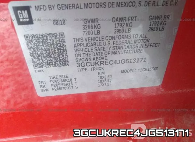 3GCUKREC4JG513171 фото 10
