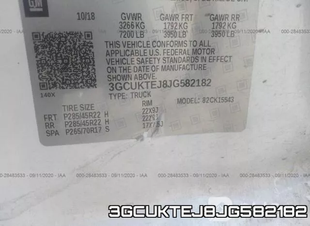 3GCUKTEJ8JG582182 фото 10