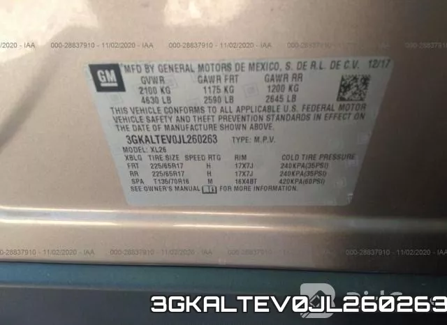 3GKALTEV0JL260263 фото 10