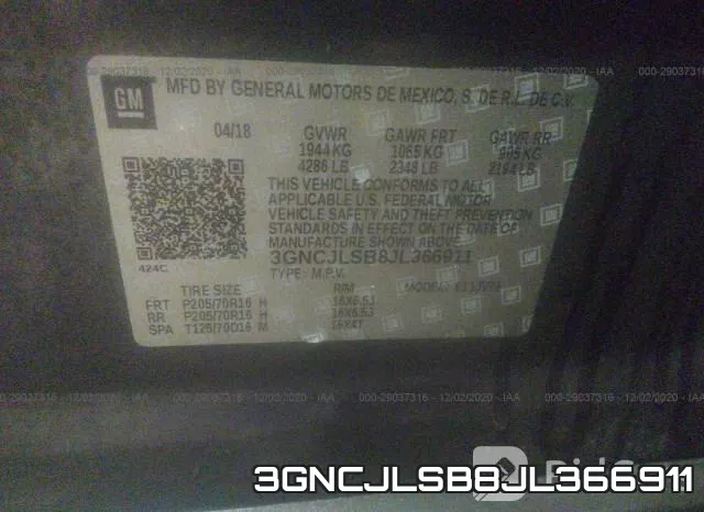 3GNCJLSB8JL366911 фото 10