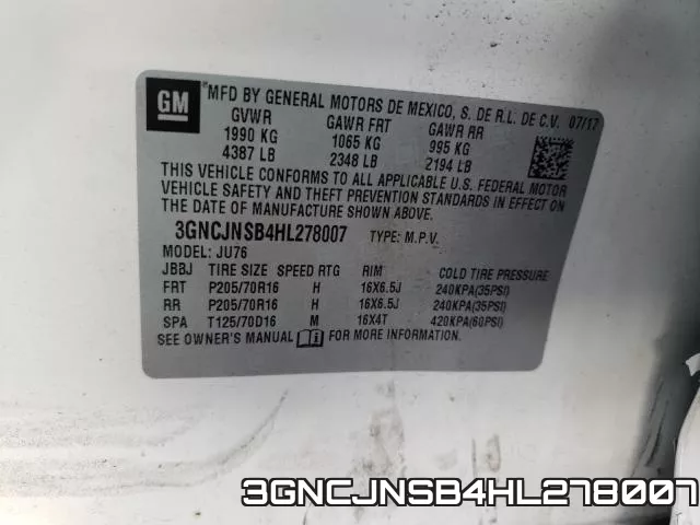3GNCJNSB4HL278007 фото 2