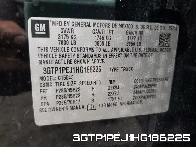 3GTP1PEJ1HG186225 фото 2