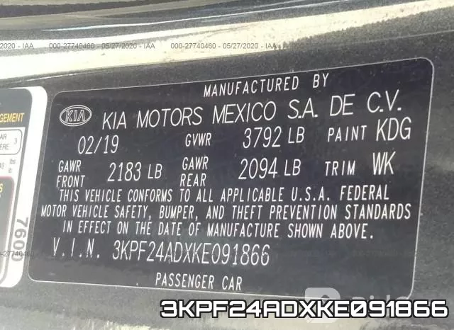 3KPF24ADXKE091866 фото 10